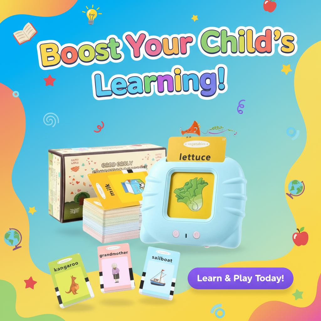 English Talking Flash Cards Promotional Banner