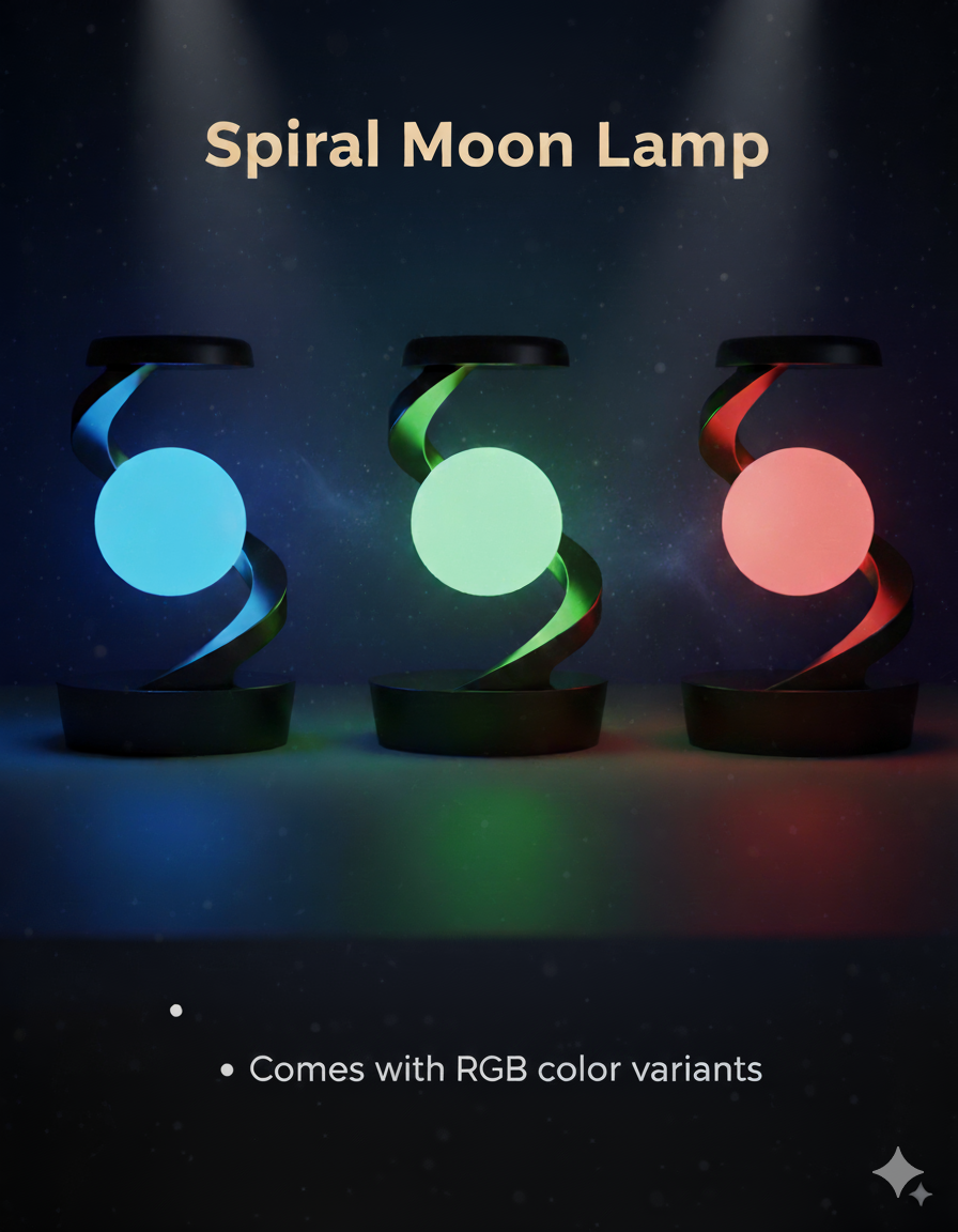 Spiral Rotating Desk Lamp