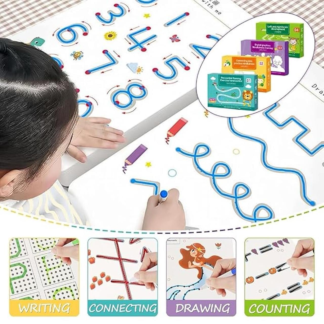 Hand Writing Pen Control Training Book